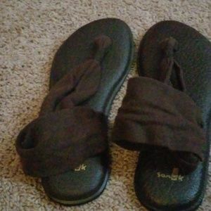 Sanuk sandals.